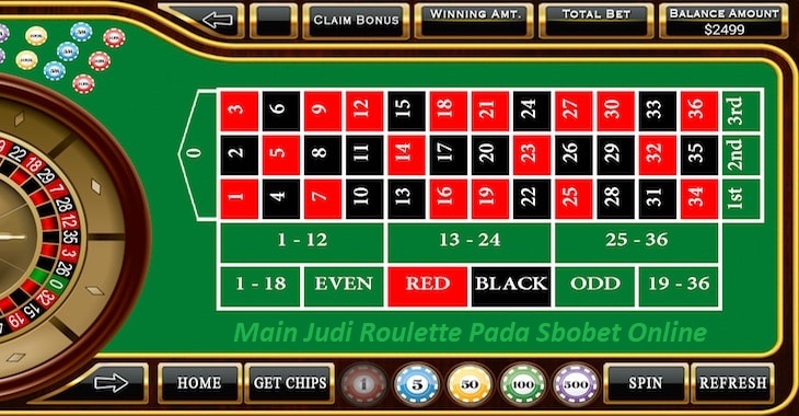Main Judi Roulette Pada Sbobet Online
